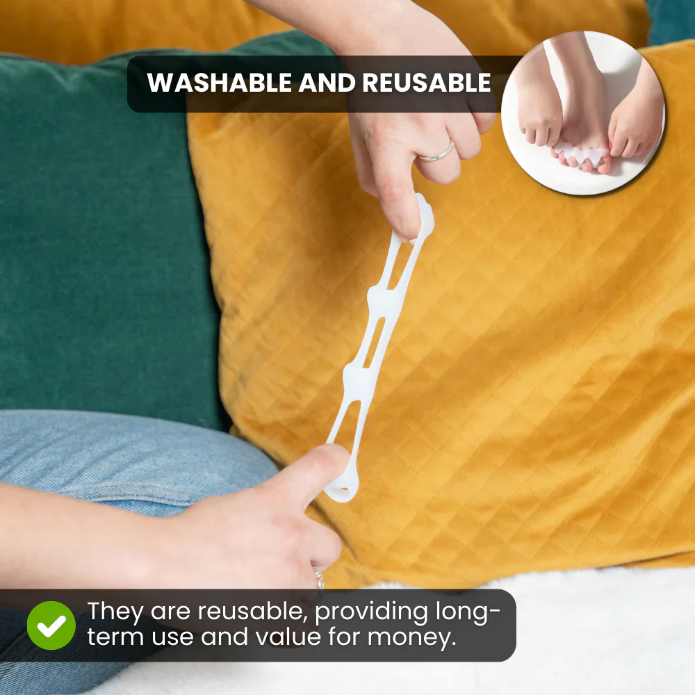 HIKE Foot Toe Separator - Achieve Healthy Toes, Correct Bunions, Hammer Toes, and Relieve Foot Pain - 图片 6
