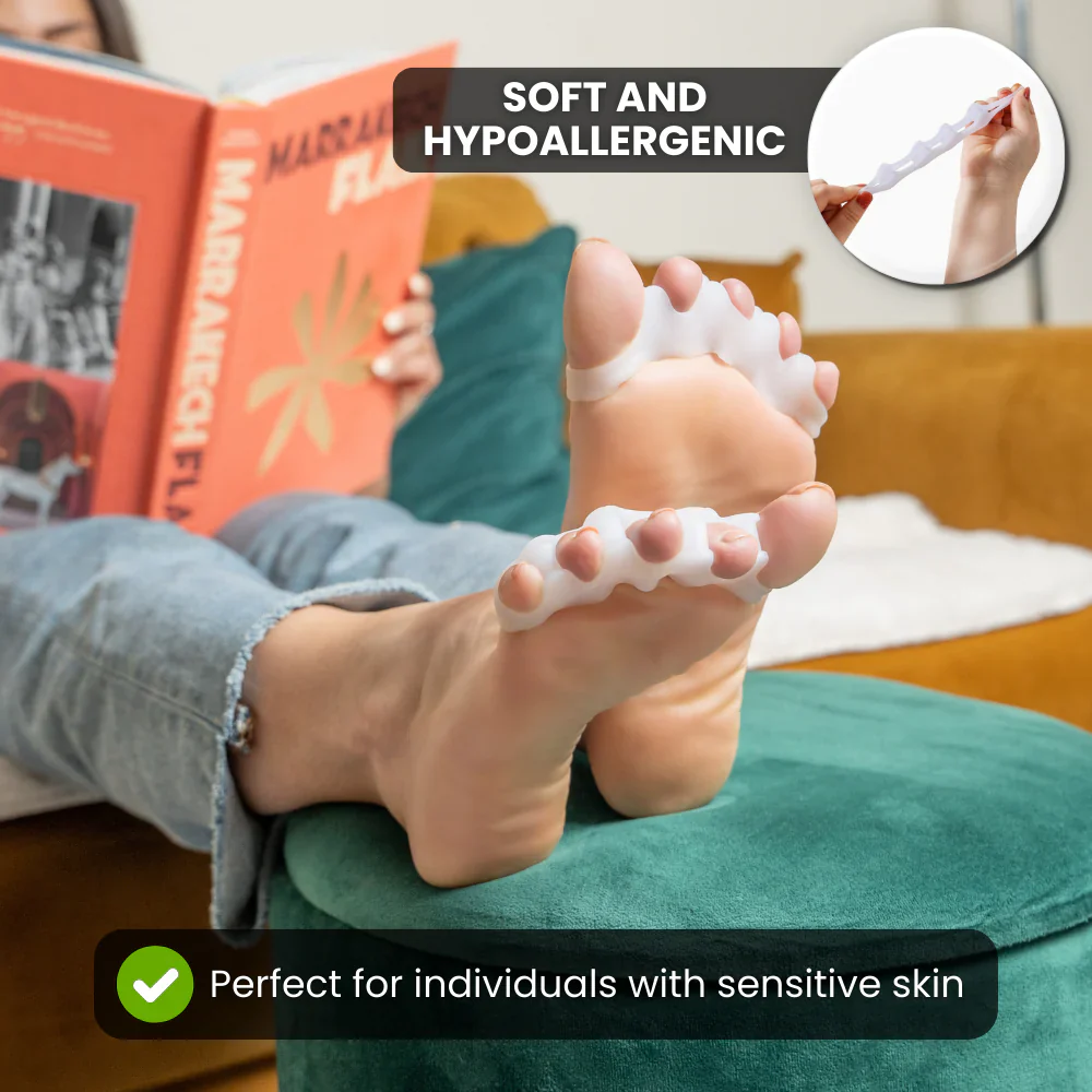 HIKE Foot Toe Separator - Achieve Healthy Toes, Correct Bunions, Hammer Toes, and Relieve Foot Pain - 图片 2