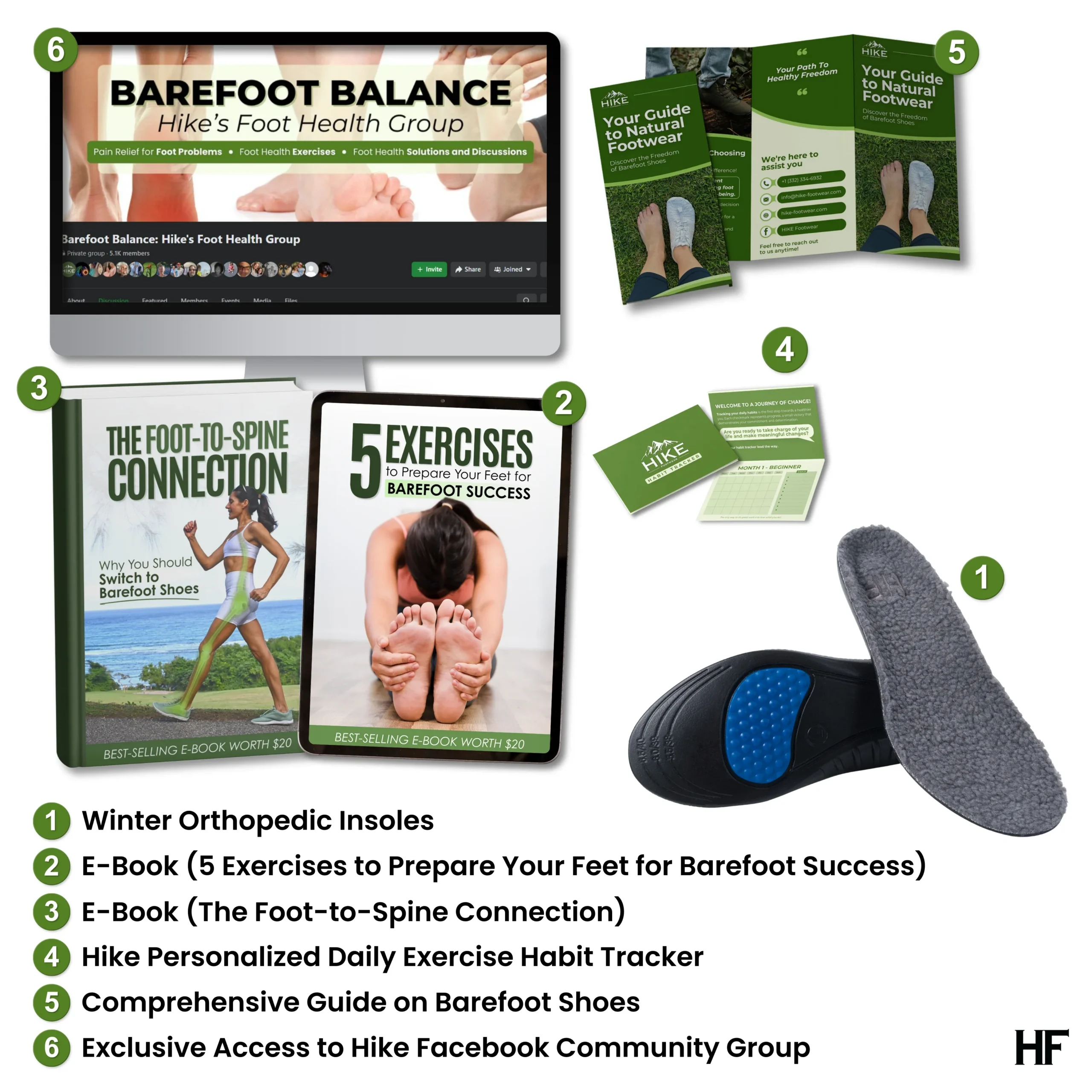 HIKE® Winter Orthopedic Insoles - Warm, Shock-absorbing, Pain-relieving Foot Pads - 图片 5