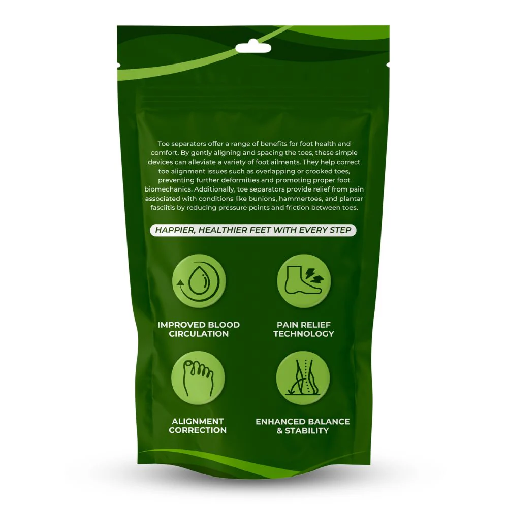 HIKE Foot Toe Separator - Achieve Healthy Toes, Correct Bunions, Hammer Toes, and Relieve Foot Pain - 图片 11