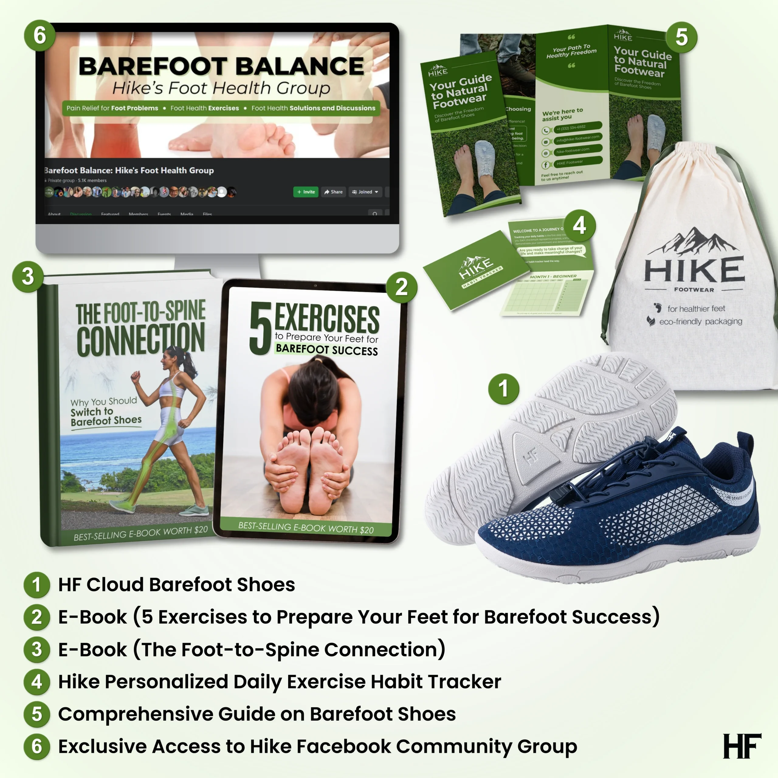 HF Series x Cloud – Ergonomic & Supportive Barefoot Shoes (Unisex) - 图片 5
