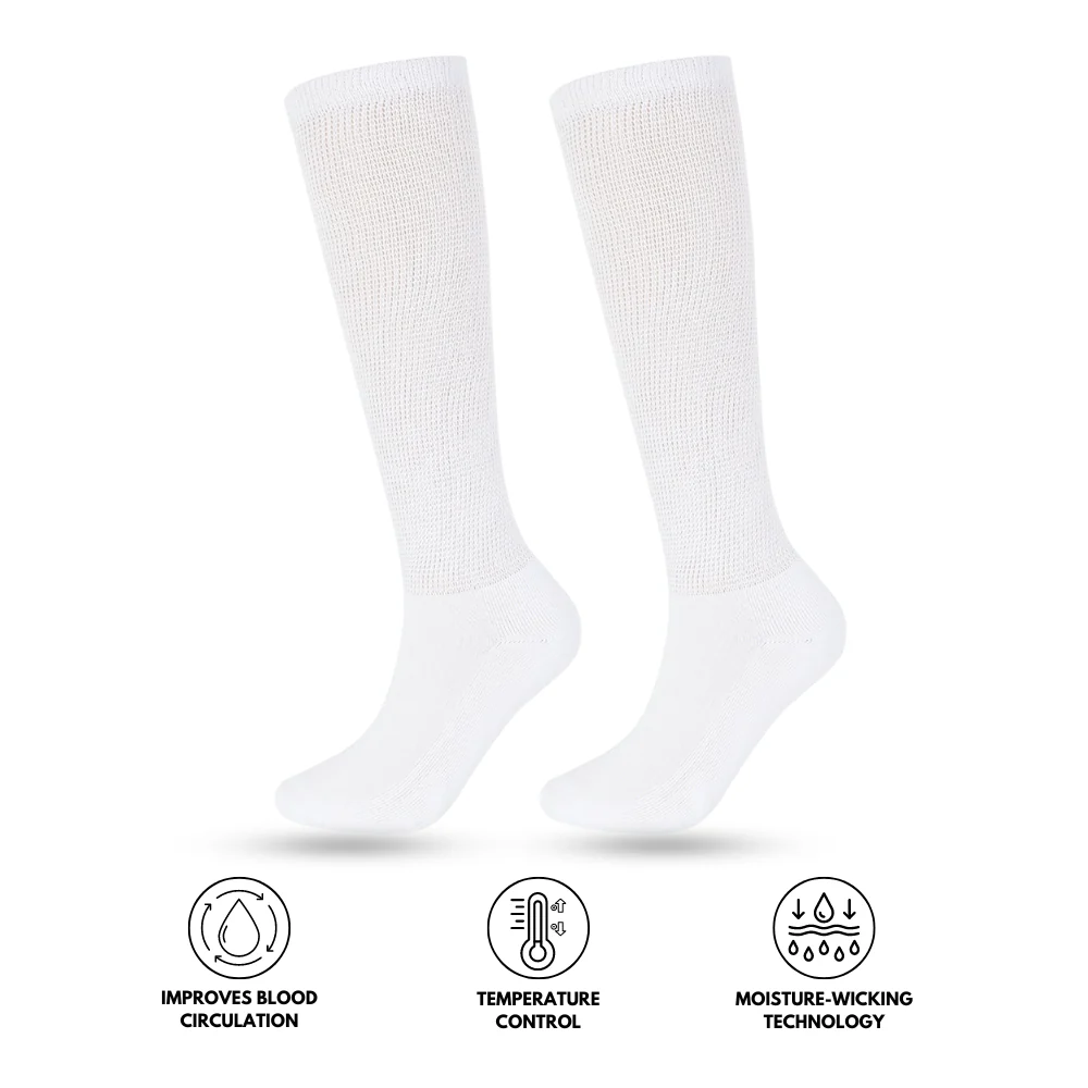 HF Diabetic Comfort Socks - Moisture-Wicking Technology for Enhanced Blood Circulation - 图片 3