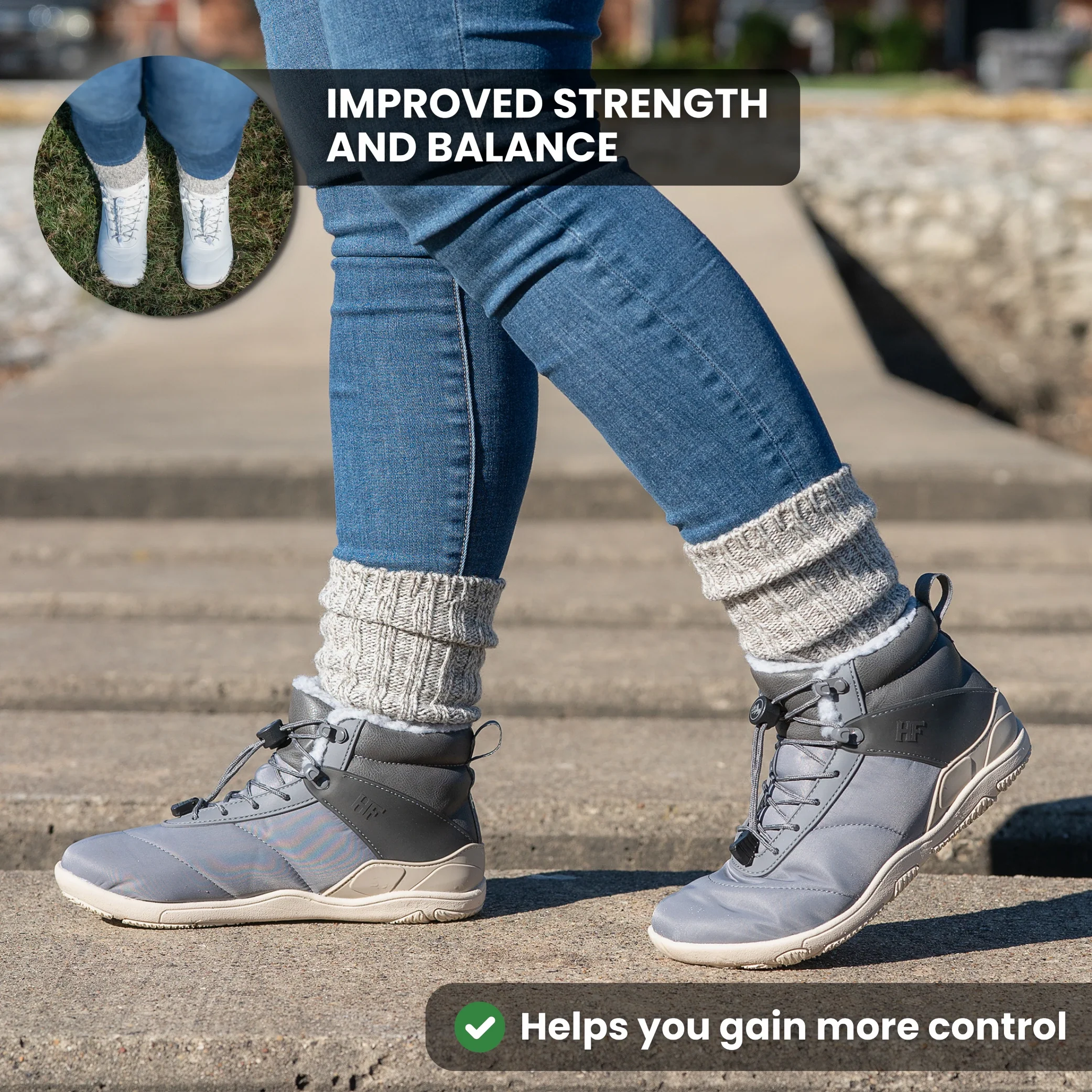 HF Azura – Ergonomic & Supportive Winter Barefoot Shoes (Unisex) - 图片 2