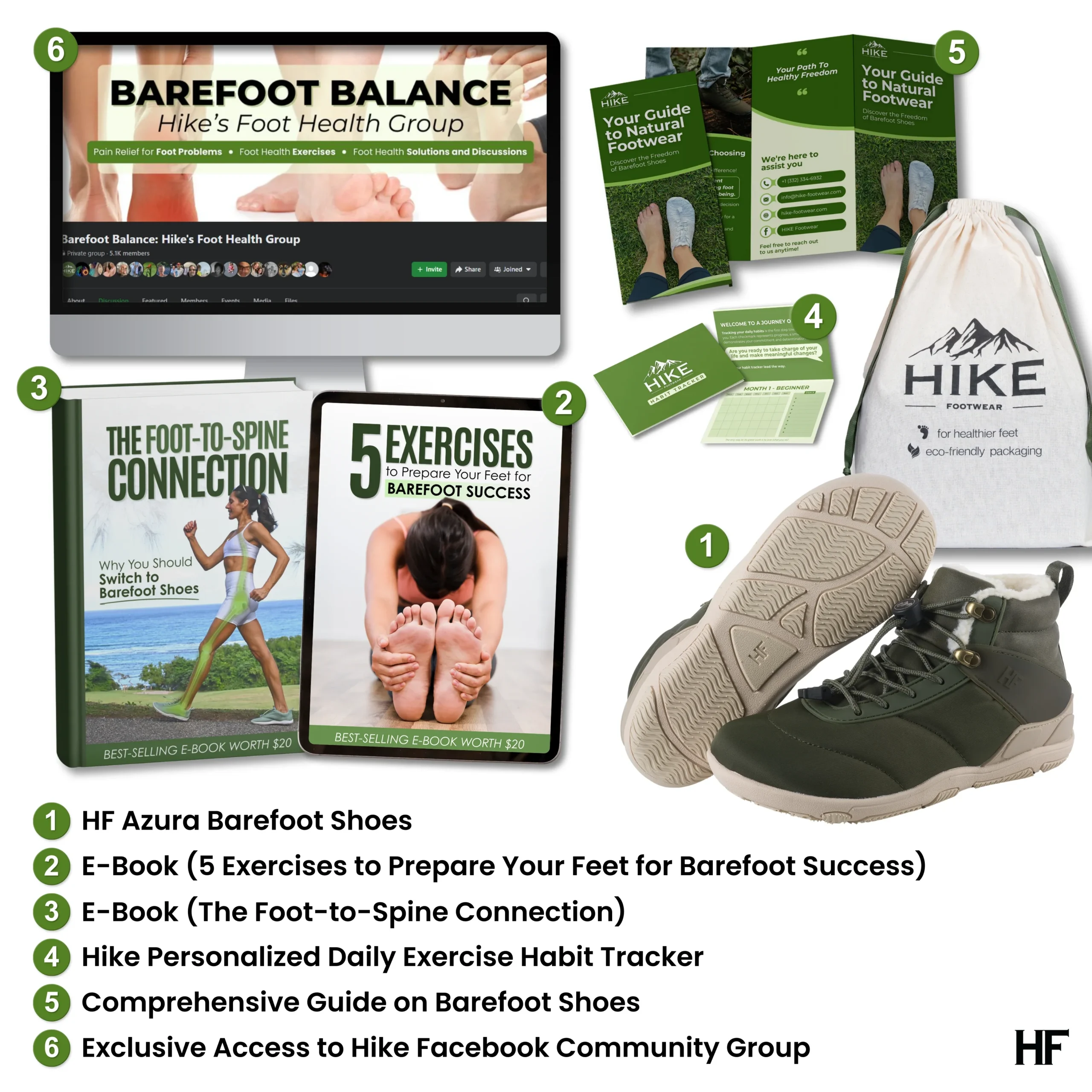 HF Azura – Ergonomic & Supportive Winter Barefoot Shoes (Unisex) - 图片 5
